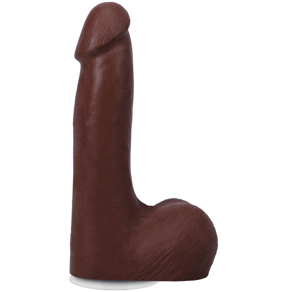 Фалоімітатор Doc Johnson The Realistic Cock ULTRASKYN - 7 Inch with Balls Chocolate - зображення 1