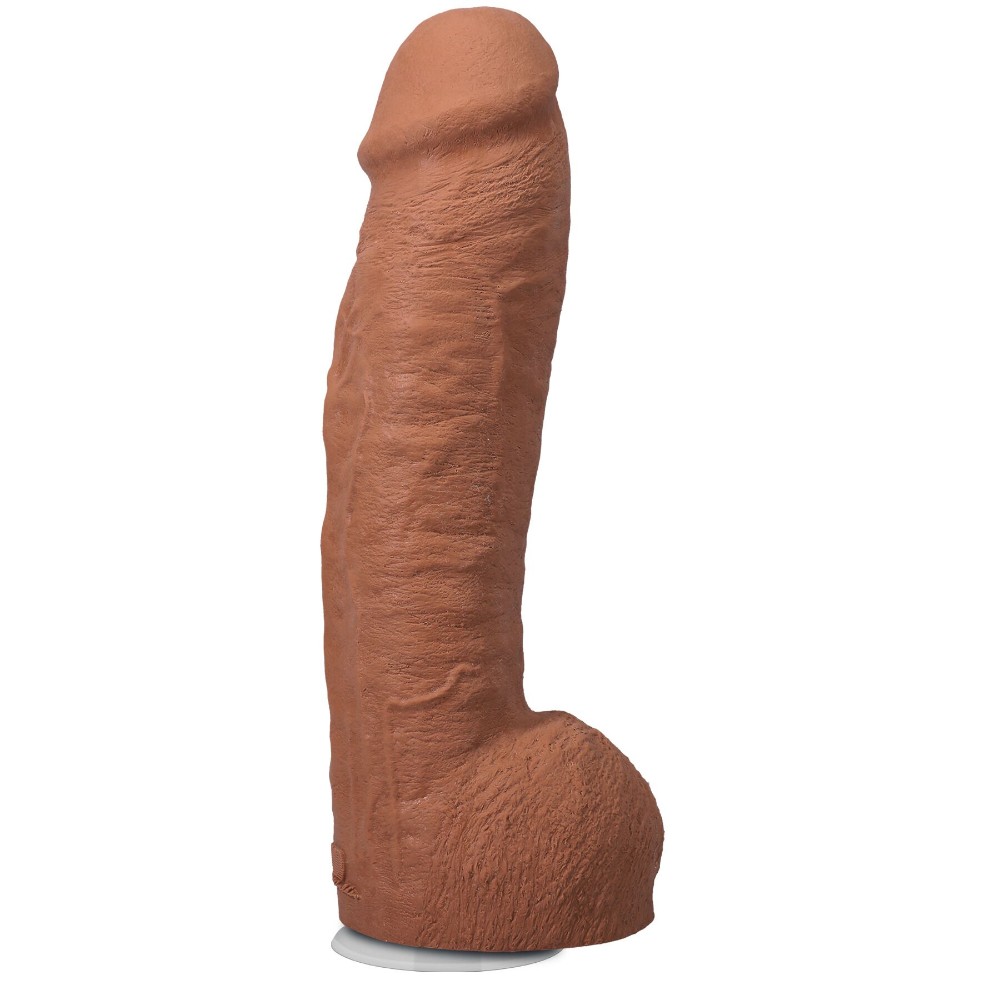 Фалоімітатор Doc Johnson The Realistic Cock ULTRASKYN - 12 Inch Hung with Balls Caramel - зображення 1