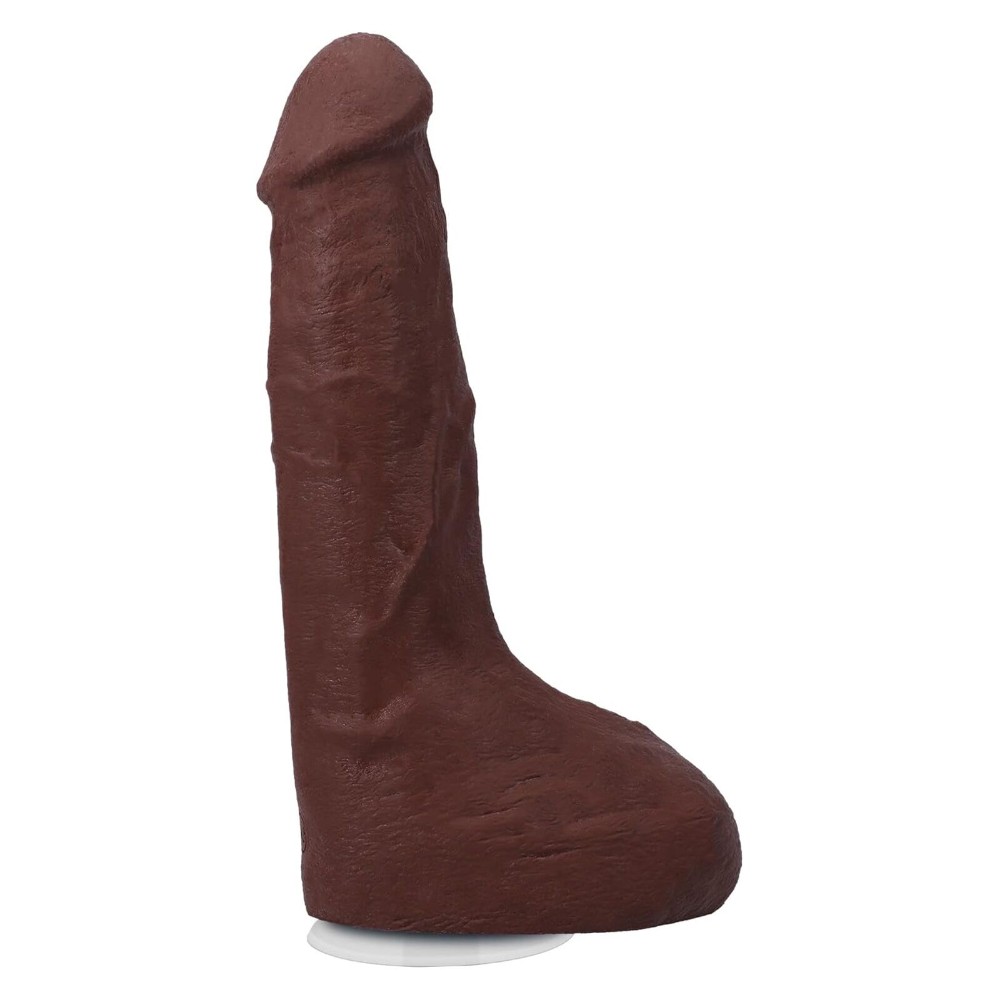 Фалоімітатор, що кінчає Doc Johnson The Realistic Cock ULTRASKYN - Squirting 9,5 Inch Chocolate - зображення 1