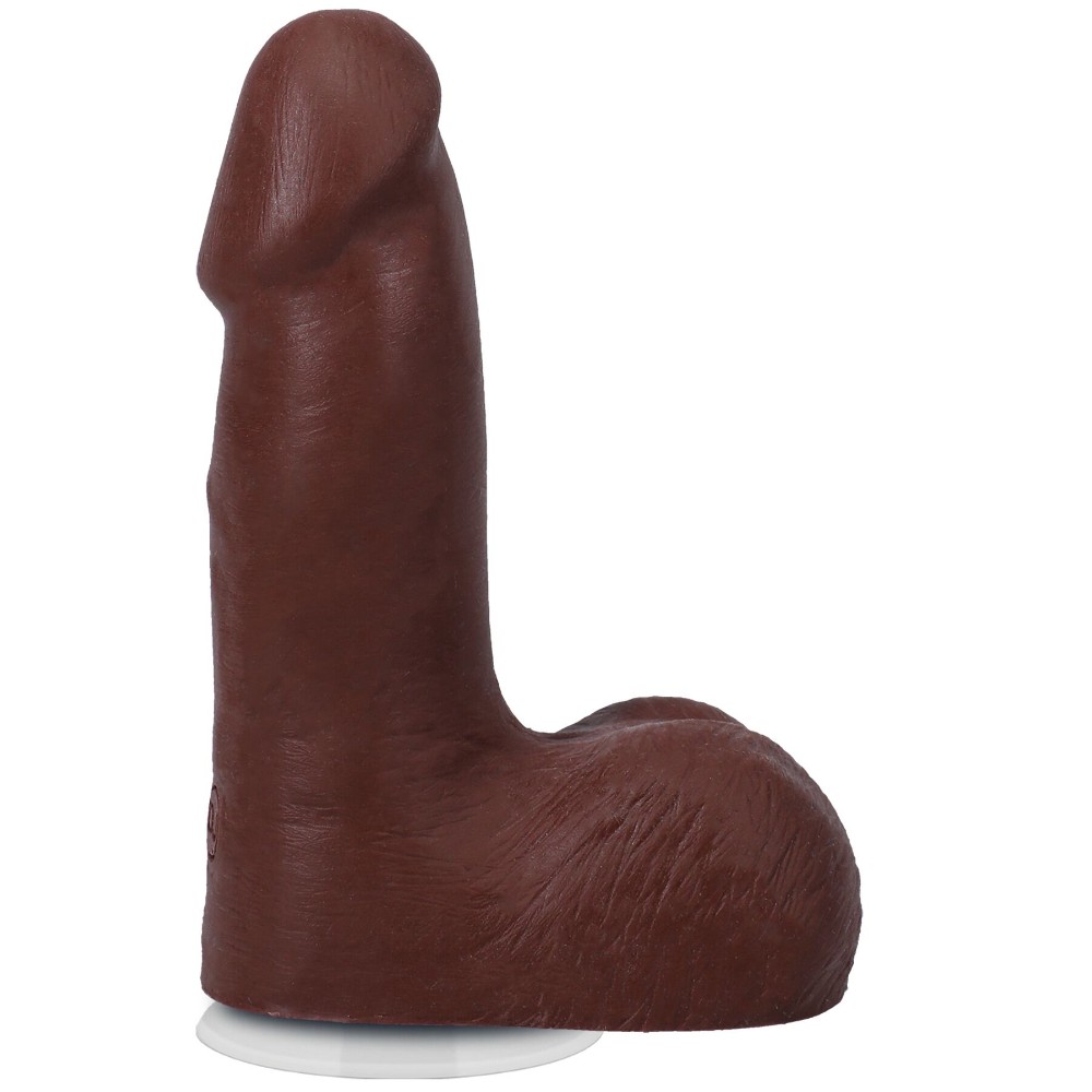 Фалоімітатор Doc Johnson The Realistic Cock ULTRASKYN - 5 Inch with Balls Chocolate - зображення 1