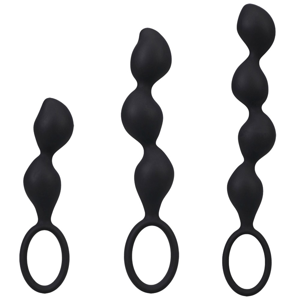 Набір анальних іграшок Doc Johnson Mood Naughty Contour Beads Trainer Set - зображення 1