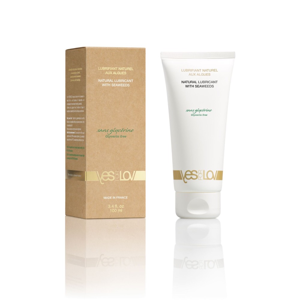 Змазка на водній основі YESforLOV NATURAL LUBRICANT WITH SEAWEED 100 мл, без гліцерину, екстракт водоростей - зображення 1