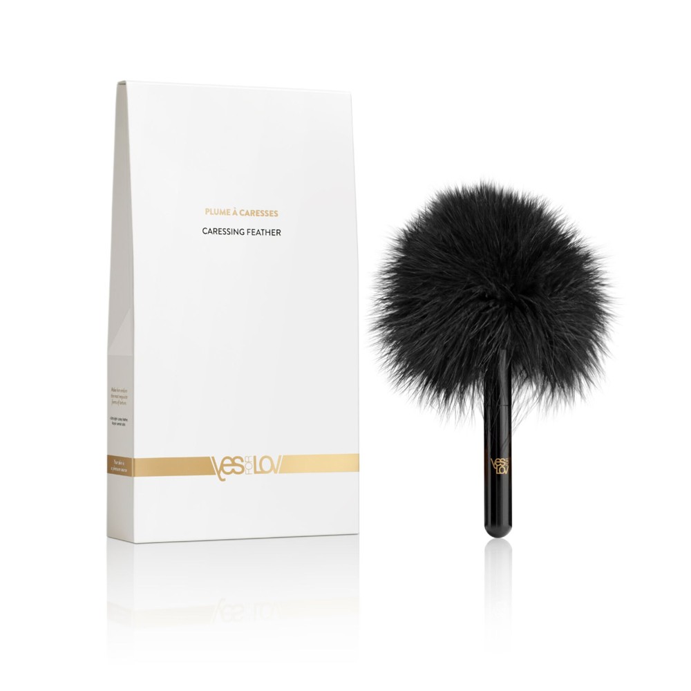 Мітелочка YESforLOV CARESSING FEATHER, пір’їнка індички, 11 см - зображення 1