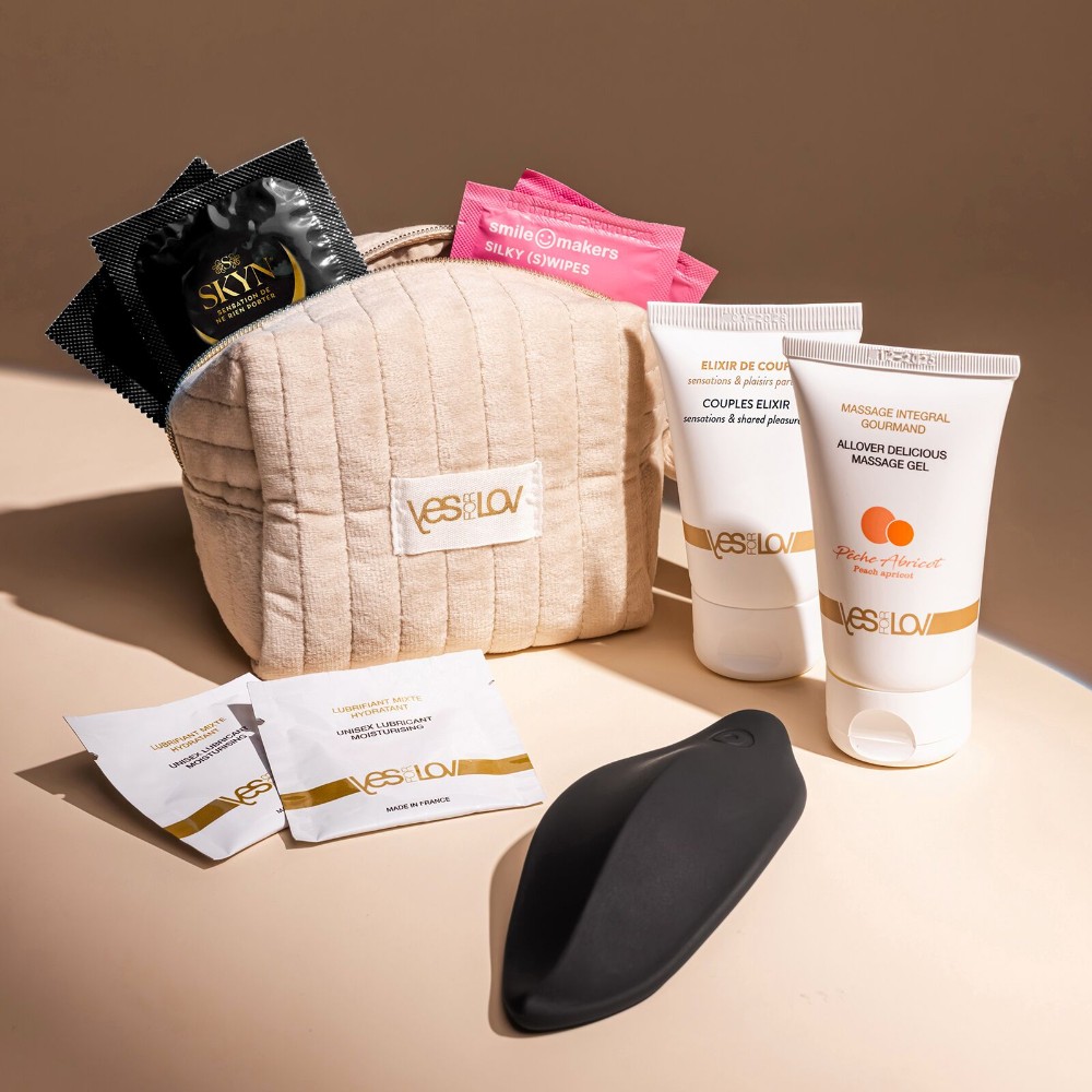 Подарунковий набір YESforLOV MA TROUSSE A DELICES у косметичці, стимулятор для клітора, інтимна косметика - зображення 1