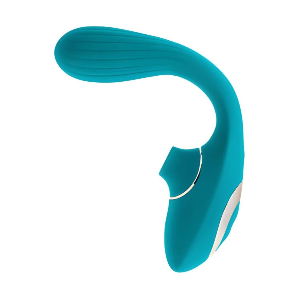 Вібратор S Pleasures Dual Suction - Turquoise - зображення 1