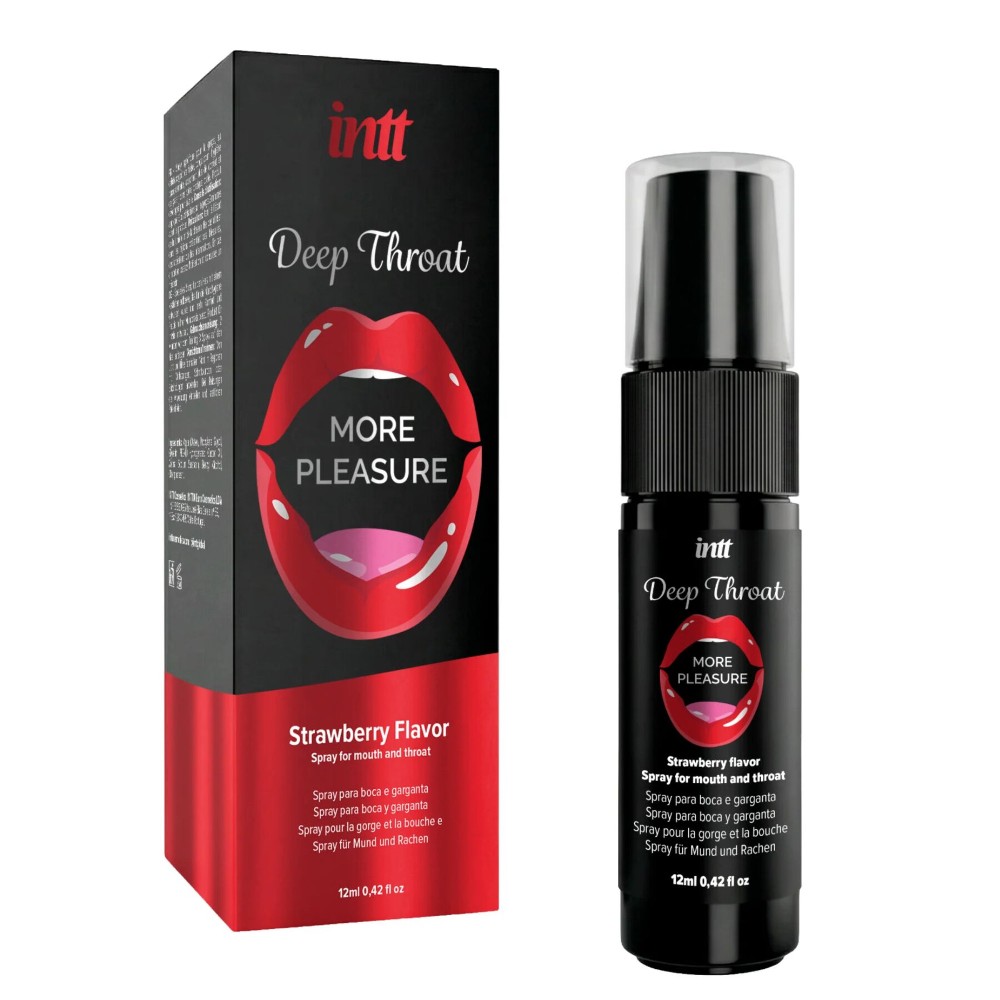 Спрей для глибокого мінету Intt Deep Throat Oral Spray Strawberry (12 мл) - зображення 1