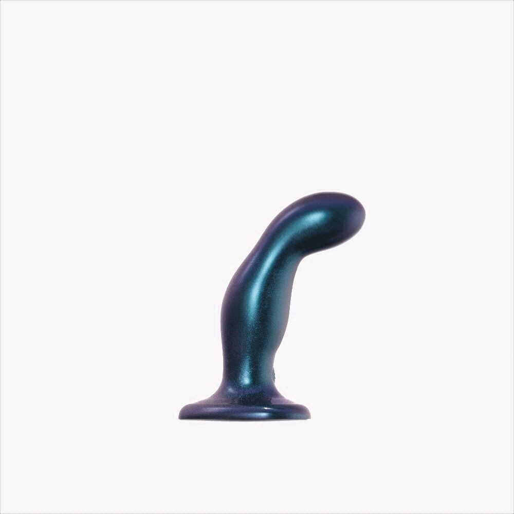 Дилдо з вібрацією Strap-On-Me FINGERING & VIBRATING DILDO - M - BLUE, з манливим рухом - зображення 1