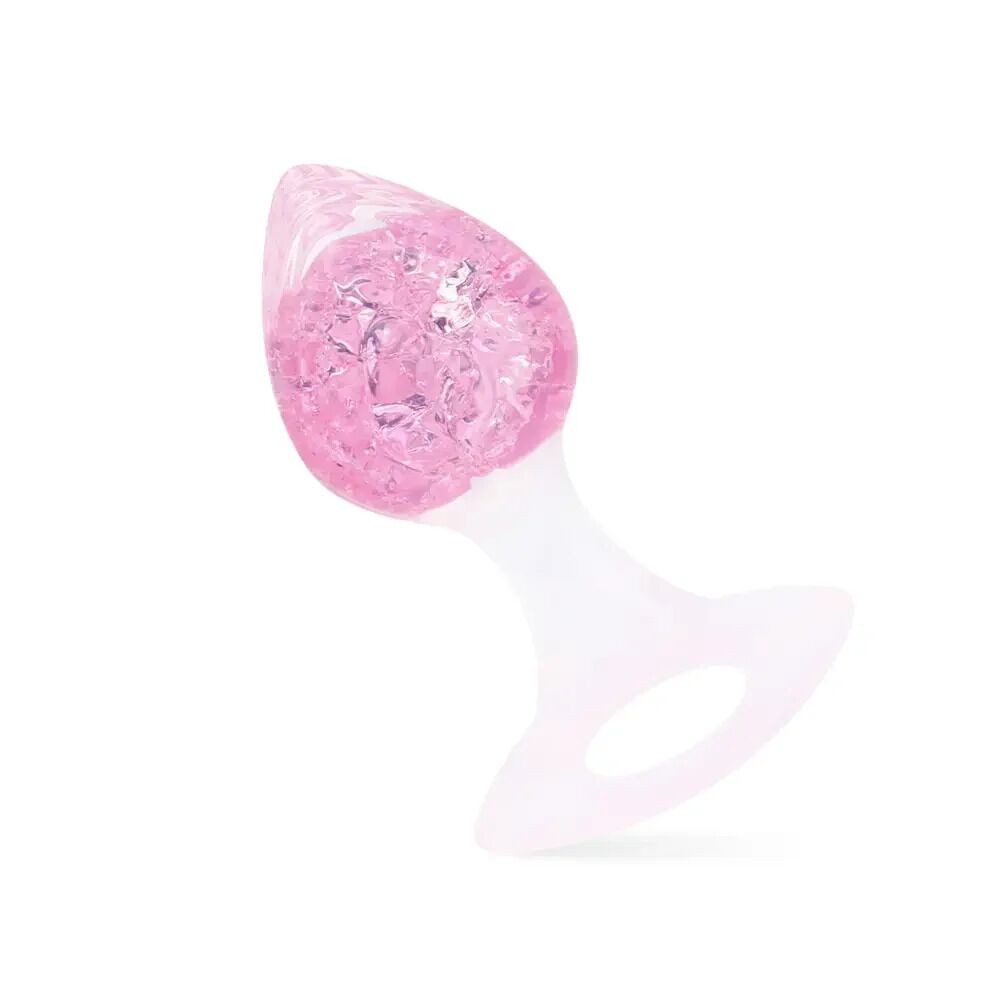 Анальна пробка Liebe Seele Heart-shaped Crystal Anal Plug - Pink Small - зображення 1