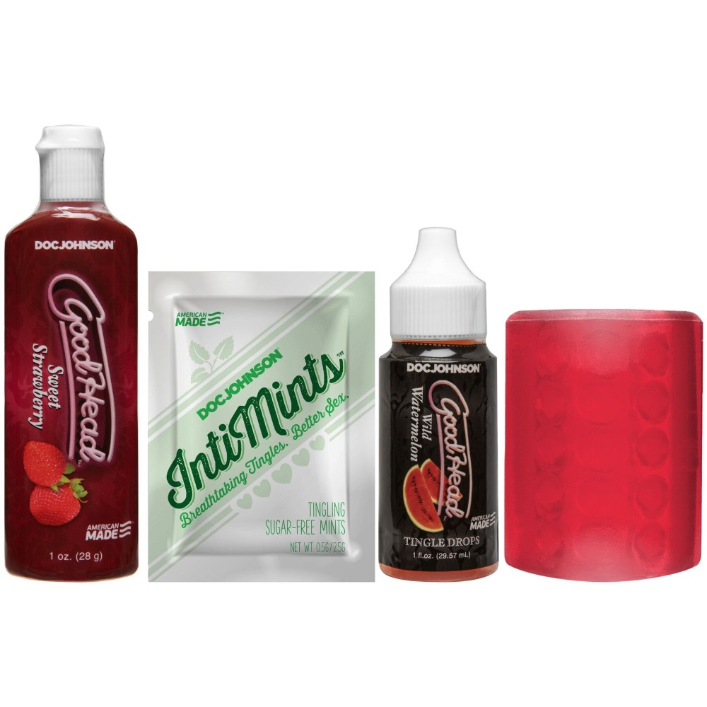 Набір для мінету Doc Johnson GoodHead Fundamentals Kit, zip-пакет - зображення 1
