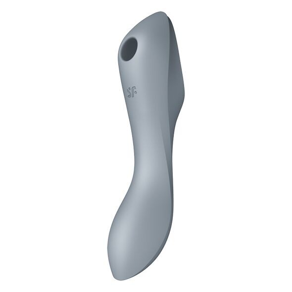 Вакуумний стимулятор з вібрацією Satisfyer Curvy Trinity 3 BlueGrey - зображення 1
