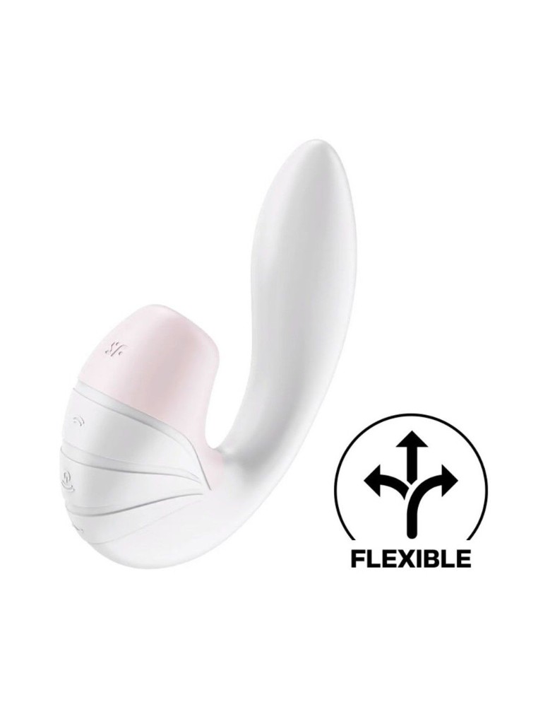 Вакуумний вібратор Satisfyer Supernova White, 2 положення стовбура - зображення 1