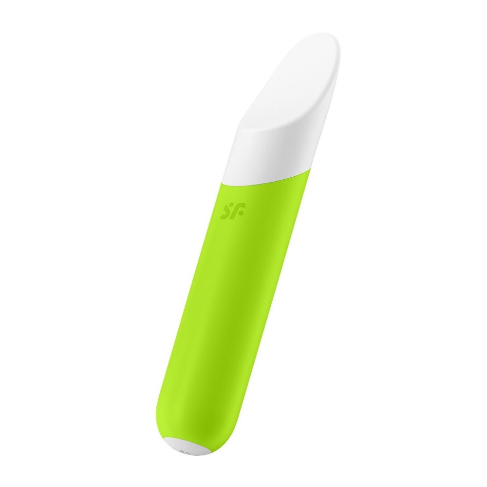 Мінівібратор із гнучким язичком Satisfyer Ultra Power Bullet 7 Green - зображення 1