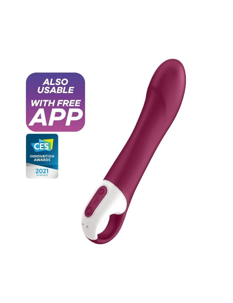 Смарт-вібратор точки G Satisfyer Big Heat з функцією підігріву - зображення 1