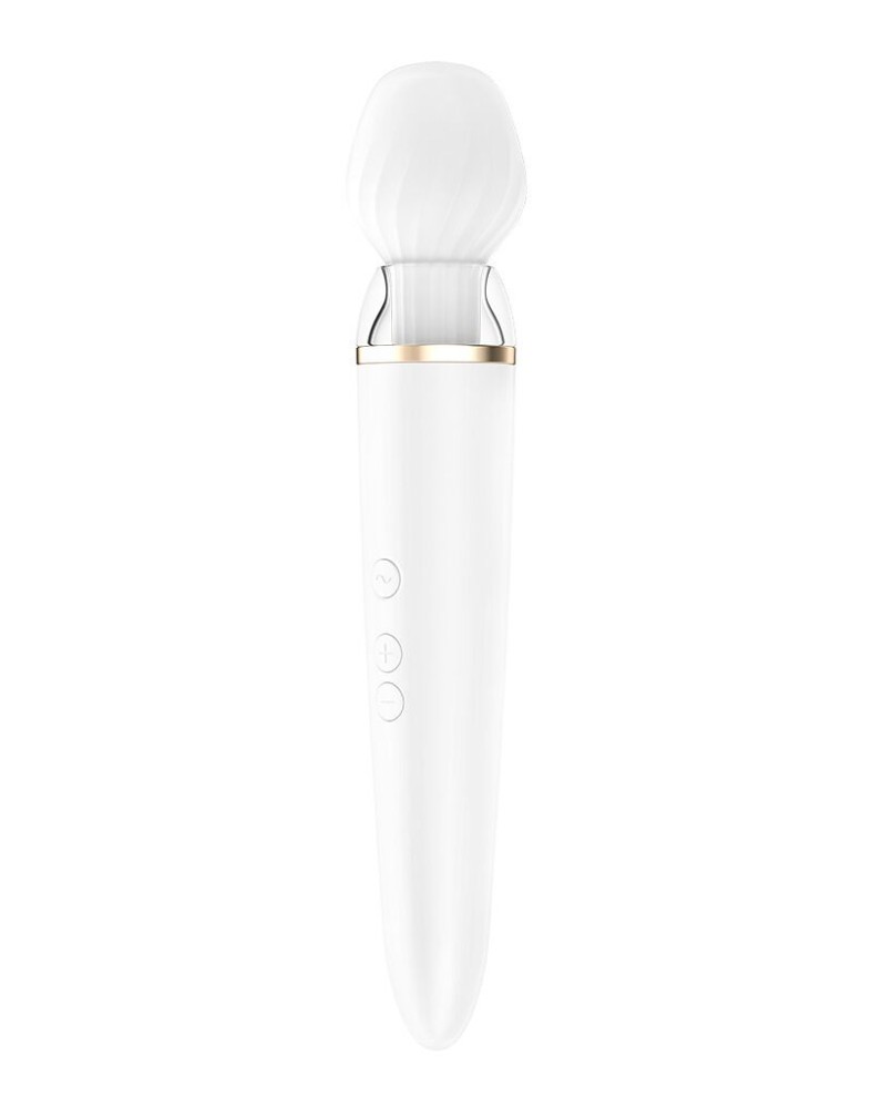 Смарт-вібромасажер зі змінною головкою Satisfyer Double Wand-er - зображення 1