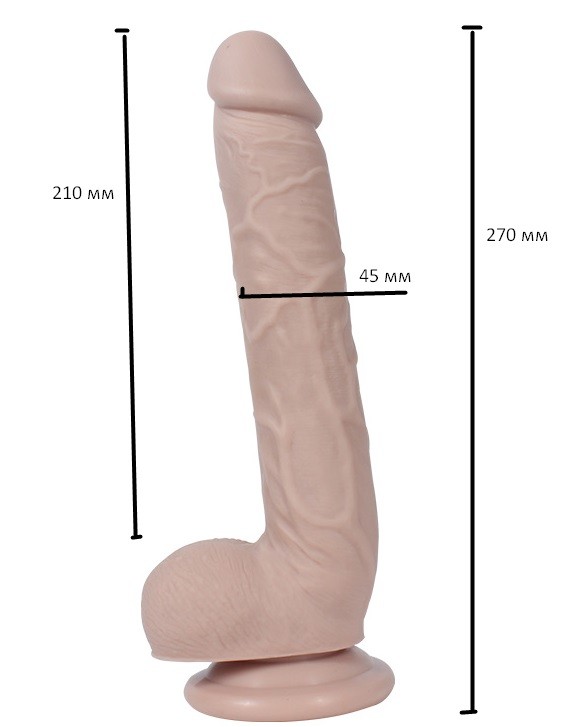 ФАЛЛОИМИТАТОР "Optimus", L 21 см D 4,5 см - зображення 1
