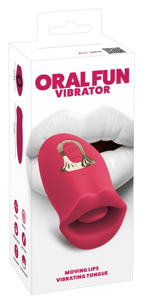 Вибратор Oral Fun с мягкими подвижными губками и виброязычком - зображення 1