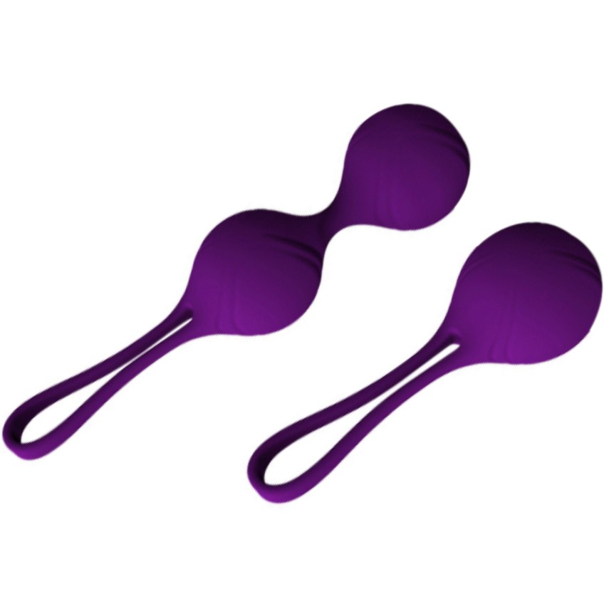 Набор вагинальных шариков Purple Dona фиолетовый - зображення 1