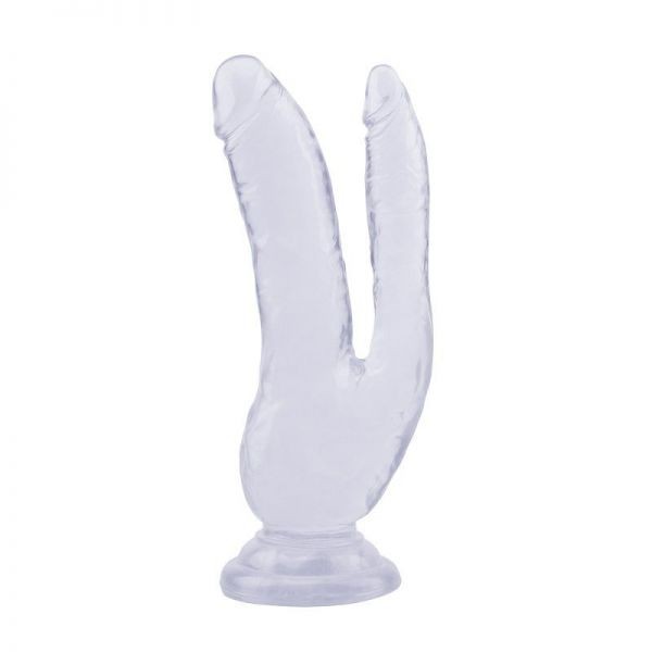 Фаллоимитатор двойной 8.0 Inch Dildo, Clear - зображення 1