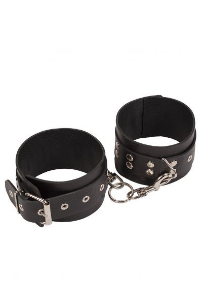Оковы Leather Restraints Leg Cuffs, Black - зображення 1