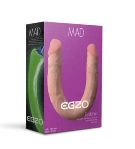 Двухсторонний фаллоимитатор "FLEX&FIX" EGZO DL002F - зображення 1