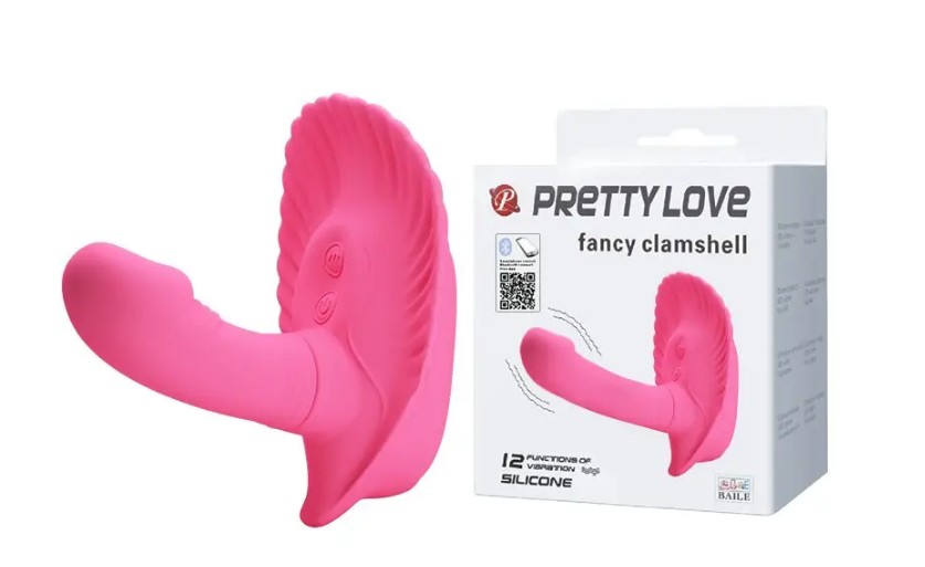 Стимулятор клитора PRETTY LOVE - FANCY CLAMSHELL APP 10 режимов вибрации - зображення 1
