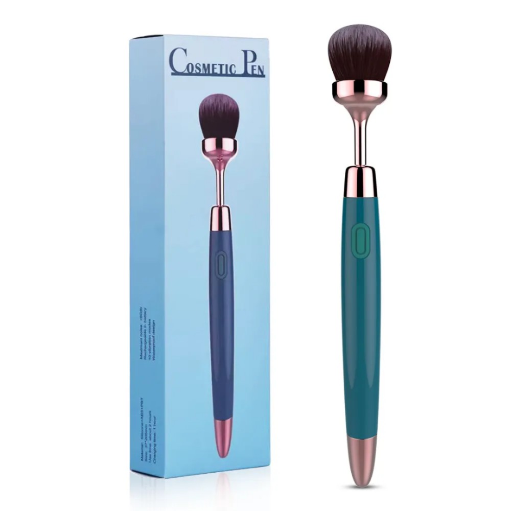Вибромассажер "Cosmetic pen", 10 режимов вибрации, цвет зелёный - зображення 1
