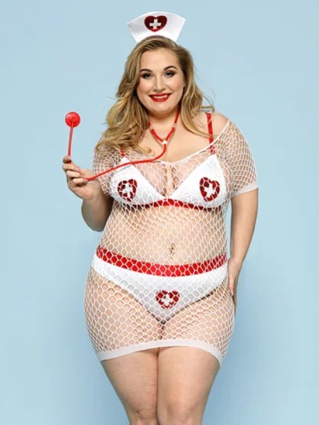 Эротический костюм медсестры Gwen XL/XXL - зображення 1