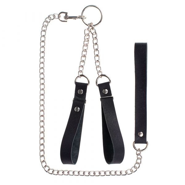 Наручники с поводком Gentle Hold, Smooth Black - зображення 1