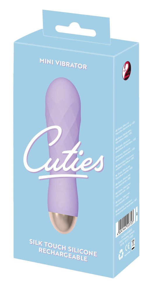 Фиолетовый мини-вибратор с необычной текстурой Cuties Mini Vibrator - зображення 1