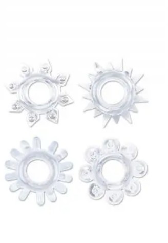 Набор эрекционных колец Cock Rings Set, Clear - зображення 1