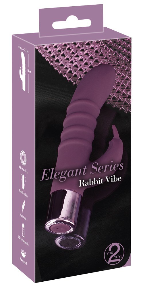 Вибратор с клиторальным стимулятором с 15 режимами вибрации Rabbit Vibe - зображення 1