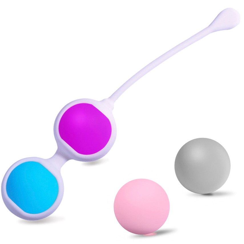 Набор вагинальных шариков Kegel Ball Set микс цветов - зображення 1