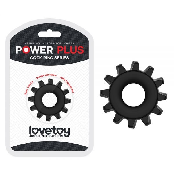 Мягкое и эластичное ерекционное кольцо без вибрации POWER PLUS Cockring - зображення 1