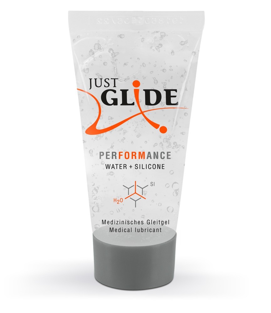 Лубрикант водно-силиконовый Just Glide Performance 20 мл (веганская) - зображення 1