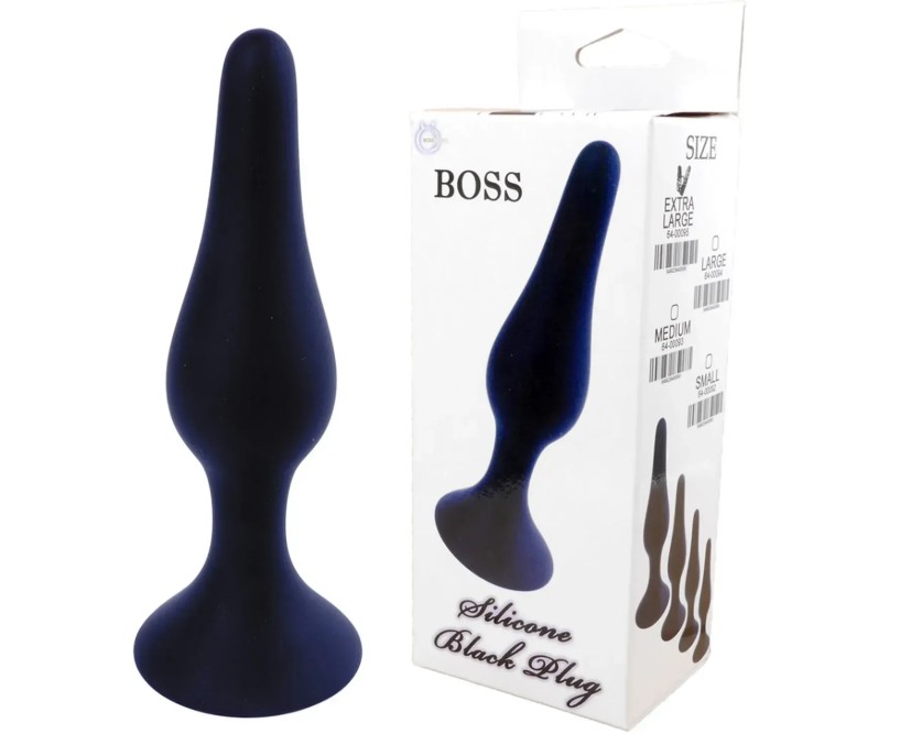 Анальный плаг Silicone Plug Black - Small, BS6400092 - зображення 1