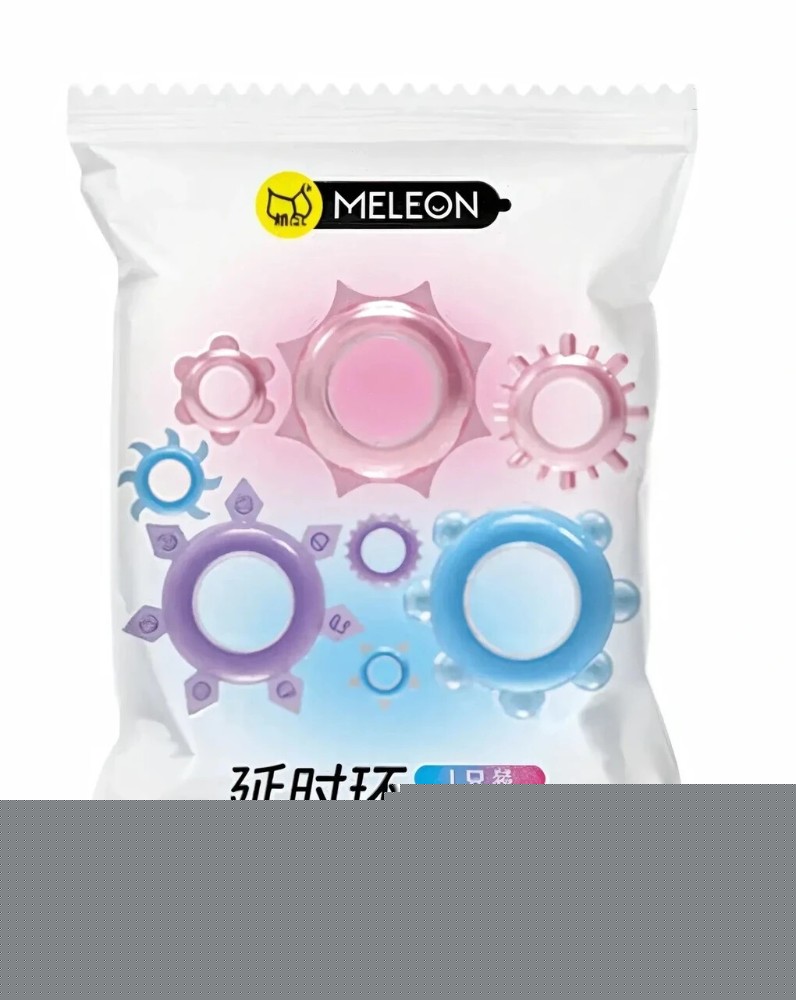 Кольцо для эрекции MELEON Delay Rings, эластичное кольцо для продления полового акта - зображення 1