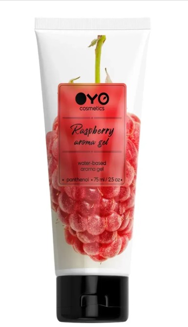 Универсальный ароматизированный увлажняюший гель-лубрикант OYO - Raspberry aroma gel, 75 ml - зображення 1