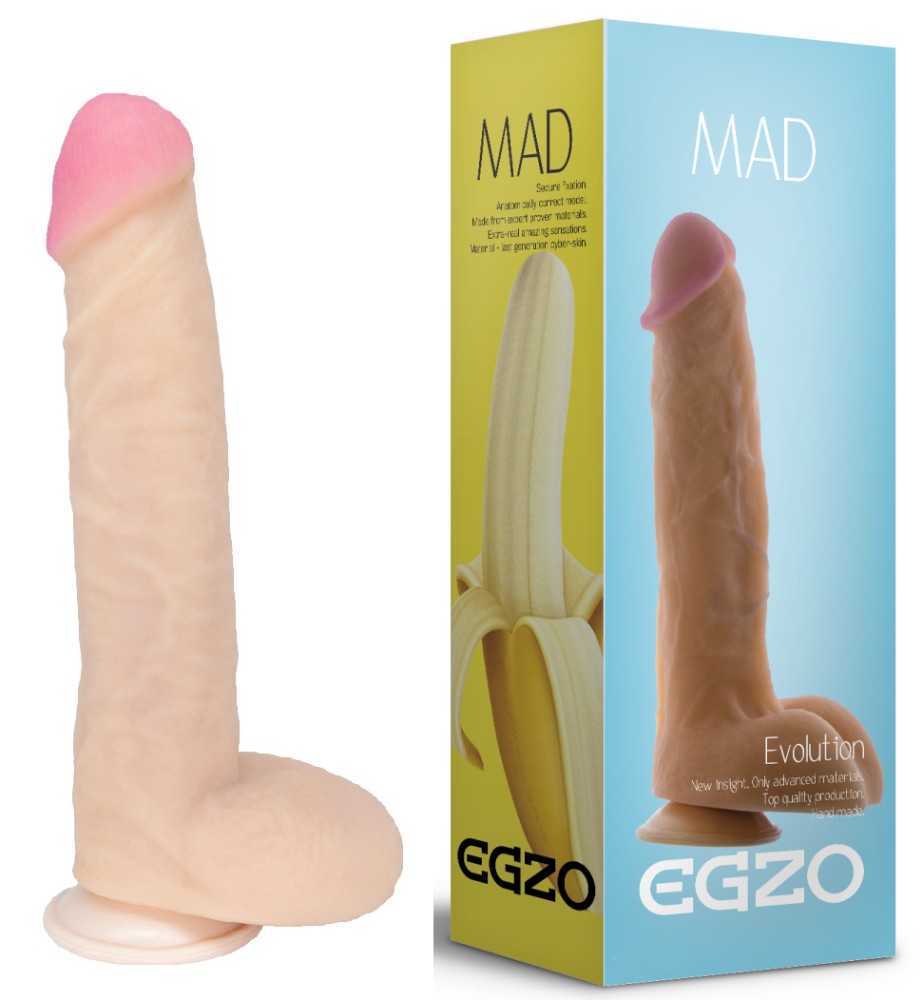 Фаллоимитатор EGZO DS012 ( 24 см х 5 см ) - зображення 1