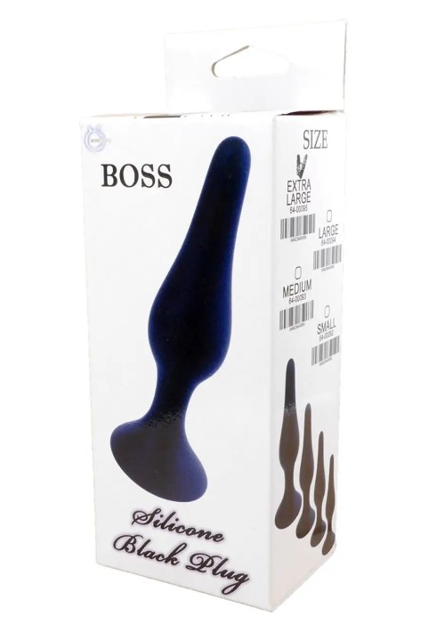Анальный плаг Silicone Plug Black - Medium - зображення 1