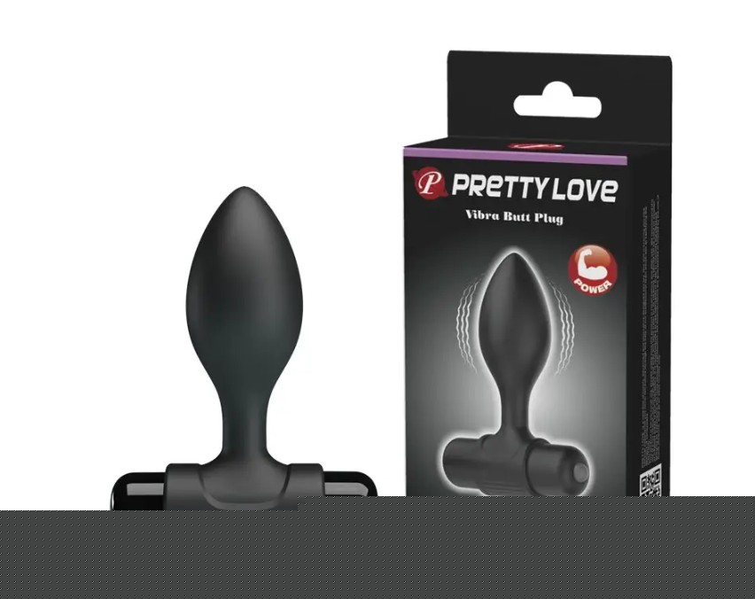Силиконовая вибропробка Pretty Love - Vibro but plag 10 режимов вибрации - зображення 1