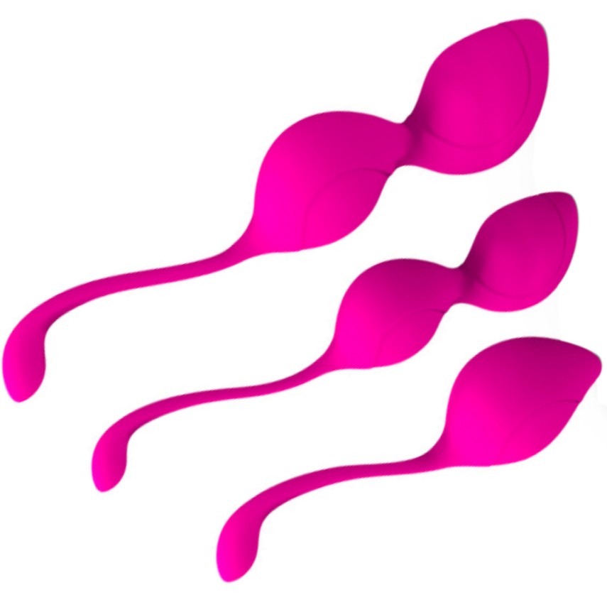 Набор вагинальных шариков Pink Kegel Set малиновый - зображення 1