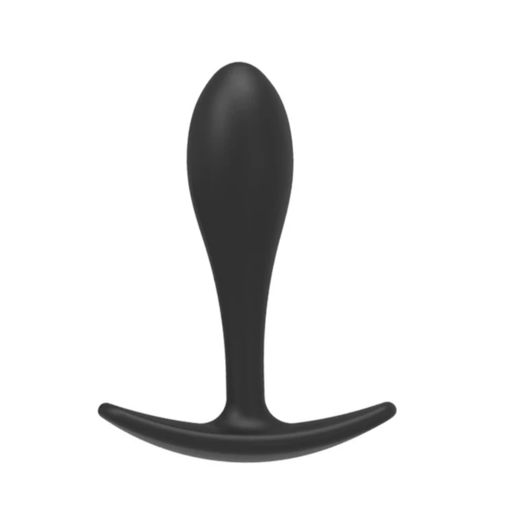 Силиконовая анальная втулка Black silicone, размер S - зображення 1