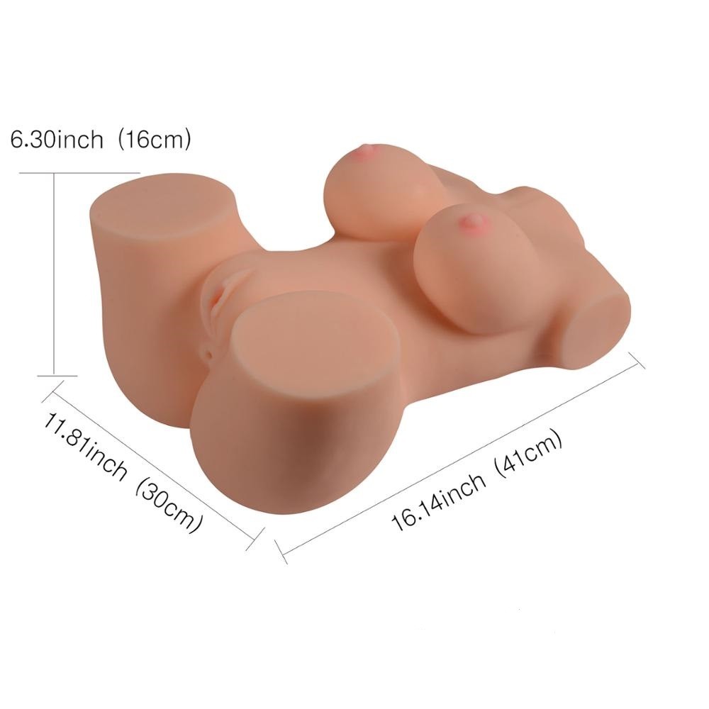 Реалистичное тело-торс Anica Solid Silicone Sexy Doll L анус-вагина без вибрации телесный - зображення 1