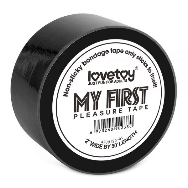 Чёрная лента для бондажа LOVETOY MY FIRST - зображення 1