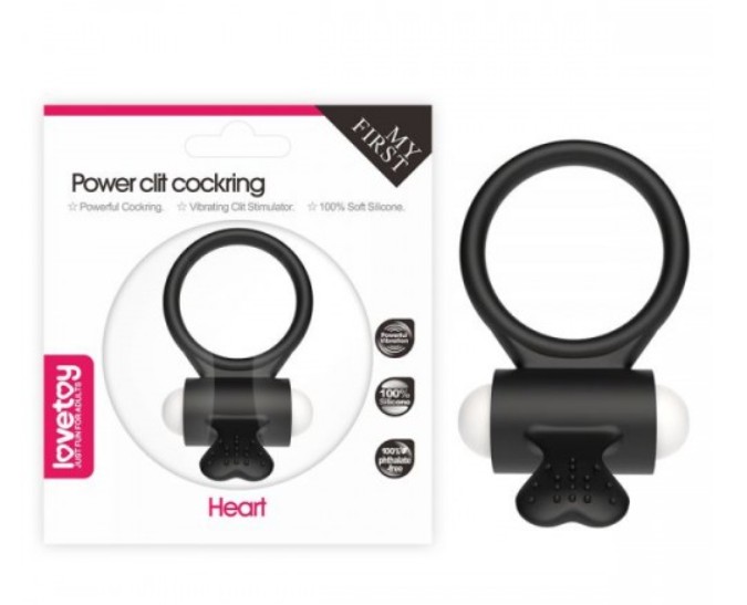 Эрекционное виброкольцо Power Clit Cockring , Black - зображення 1
