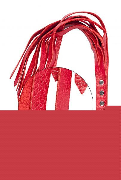 Флогер натуральная кожа Leather Floger, Red - зображення 1