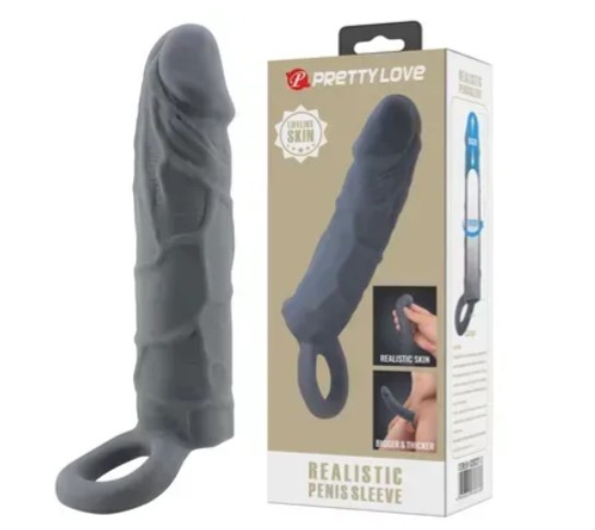 Насадка Pretty Love - Realistic Penis Sleeve, BI-026227-2 - зображення 1