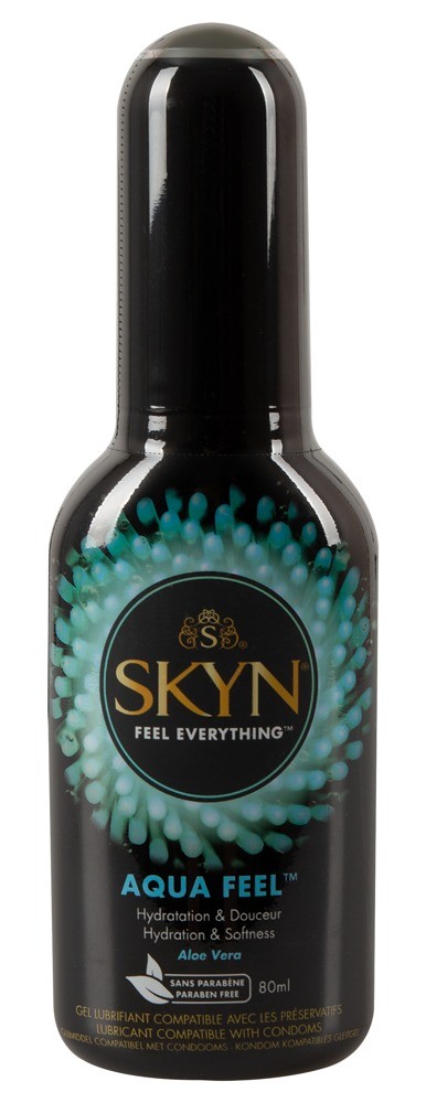 Лубрикант премиум-класса Aqua Feel SKYN на водной основе с алоэ вера и витамином Е 80ml - зображення 1