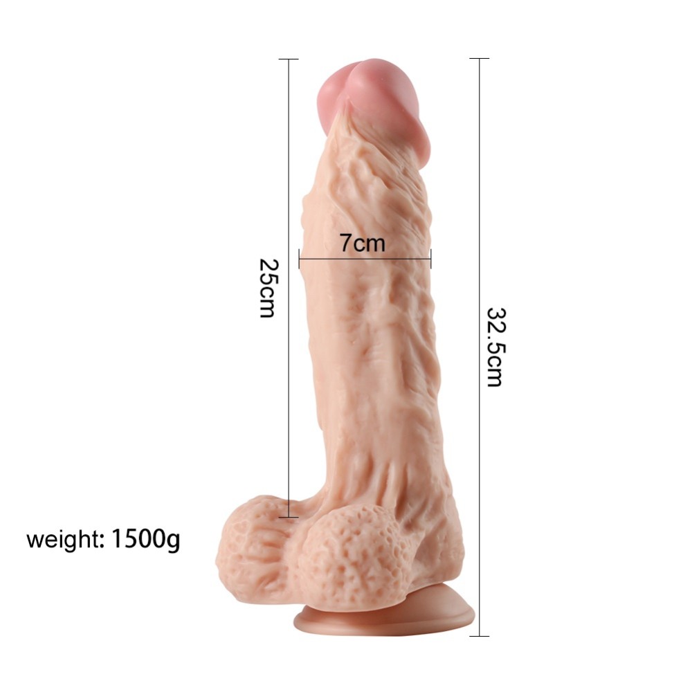 Фаллоимитатор Large Leilong Lifelike L телесный без вибрации - зображення 1