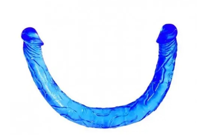 Двойной фаллоимитатор "Double Dong" BLUE - зображення 1